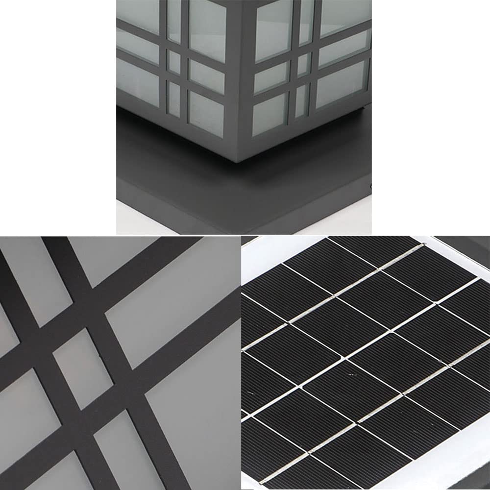 CHENKUI Zewnętrzna Lampa Ogrodowa Z Reflektorem Ogrodowym Tradycyjne Oświetlenie Uliczne IP54 Wodoodporny Słupek Oświetleniowy Zewnętrzna Lampa Słupkowa Z Podstawą Do Montażu Na Molo