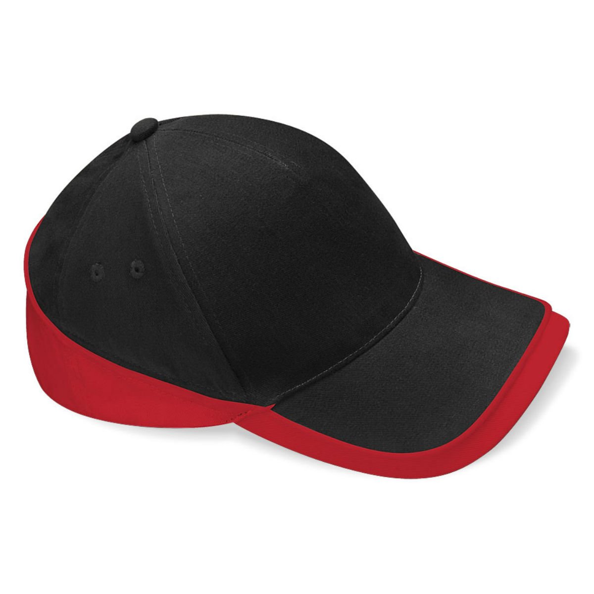 Beechfield Teamwear Cap in black / classic red
