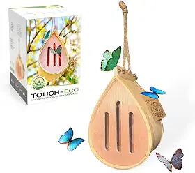 GardeningProducts4Less Palácio Polinizador - Casa de Borboletas Suspensa de Madeira, Habitat Natural para Atrair Borboletas para O Seu Jardim E Quintal