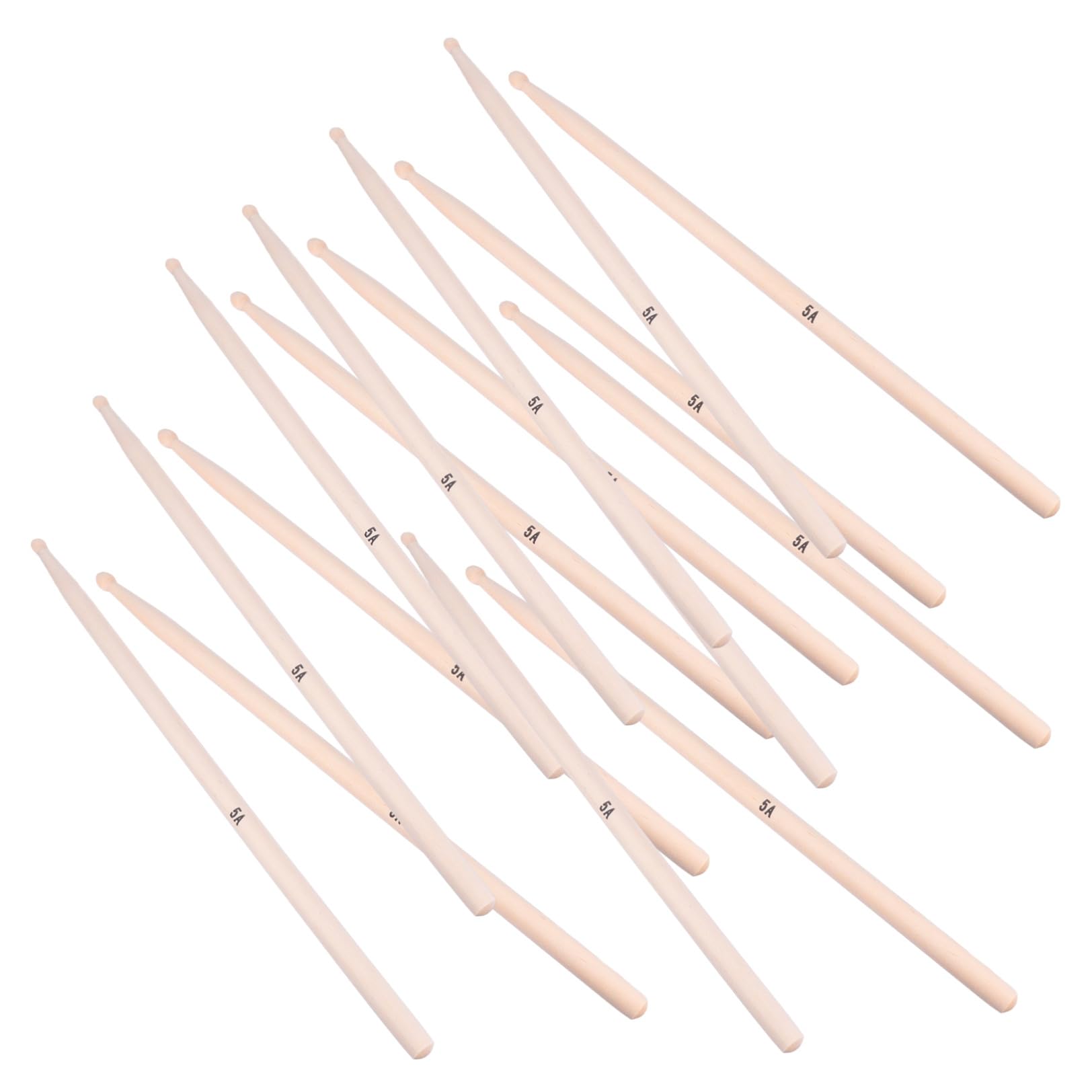 INOOMP 20Stücke Ahorn Trommelstöcke Professionelle Holz Drumsticks mit Tragetasche für Anfänger Musiker und Studenten Langlebig und Rutschfest