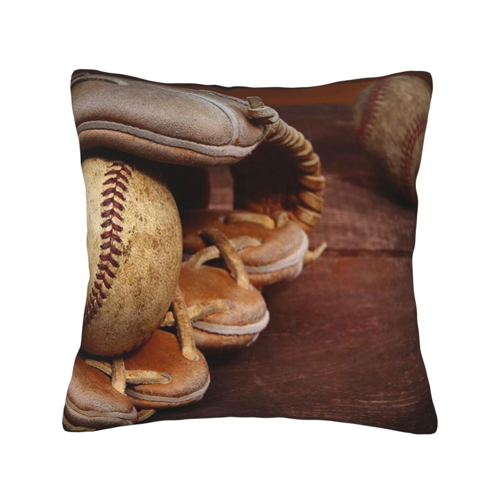 YFSGDLBN Baseball printed Velvet pillowcase decorative Cushion Cover