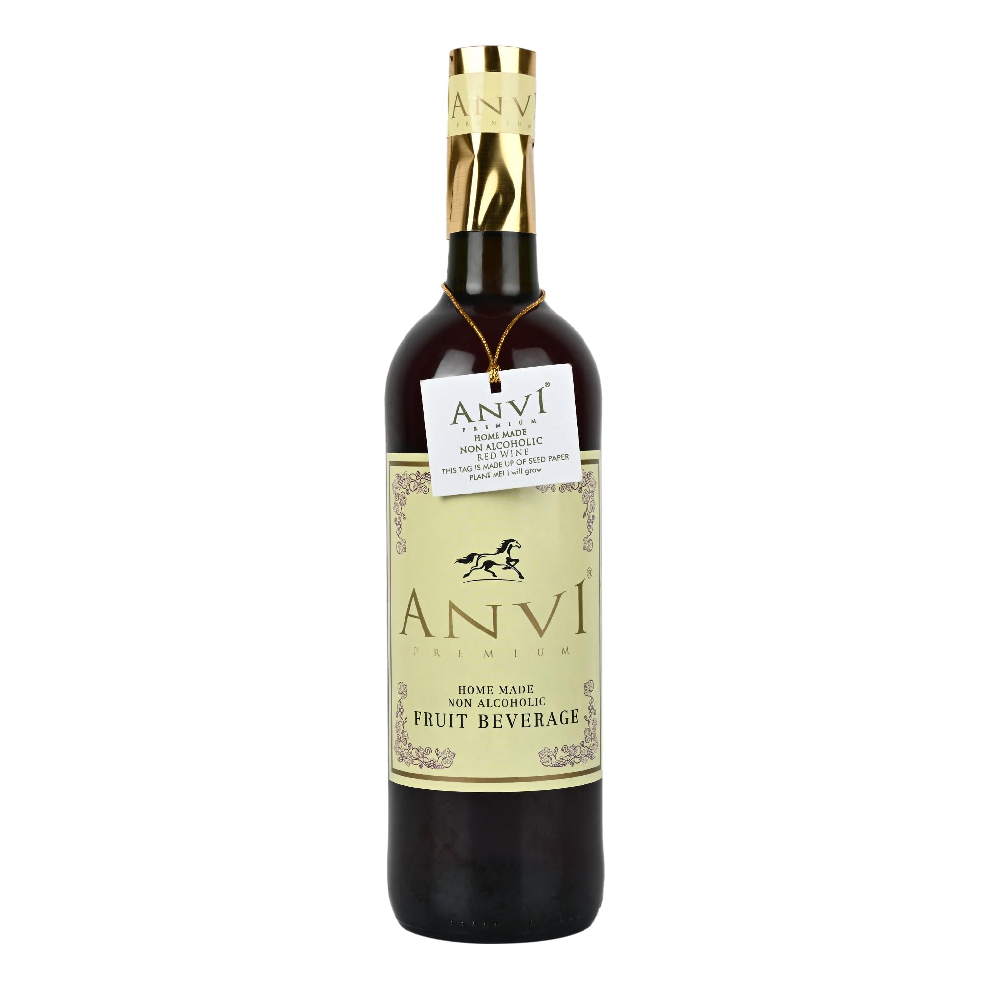 ANVI Original Home made, Non-Alcoholic Soft Red Wine prepared under European Standards & Norms-375 Ml