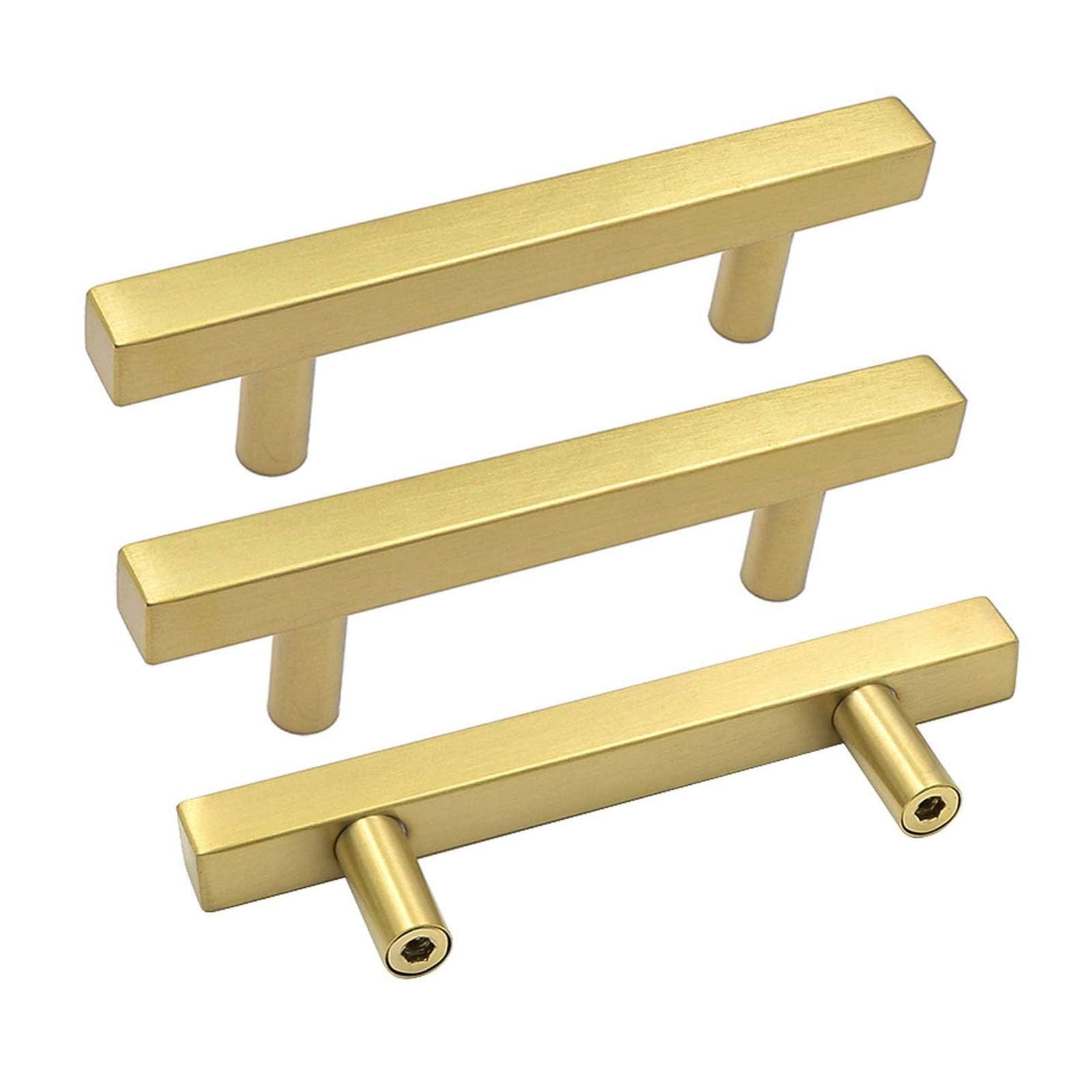 Goldenwarm 10 Pack 3 Inch Gold Cabinet Handles Brushed Brass Kitchen Pulls — Amazon image 22