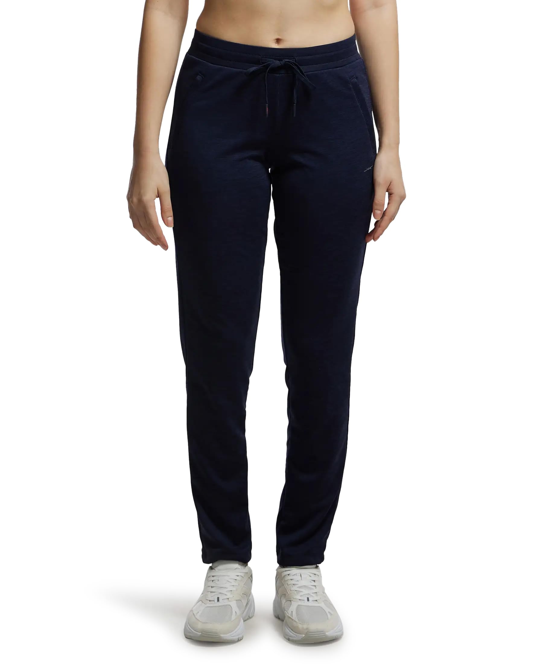 Jockey MW54 Women's Microfiber Fabric Straight Fit Mid Rise Active Wear Trackpants with Stay Dry Treatment-picture-11