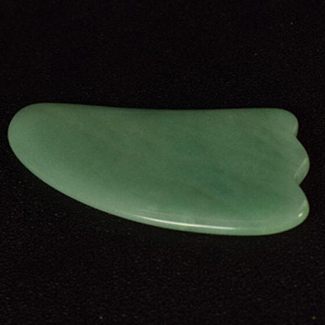 Feng Shui Gua Sha Facial Scraping Massage Tool Hand Made Natural Jade Green Guasha Board Spa Acupuncture Therapy Massage Stones-Set of 3 W3428
