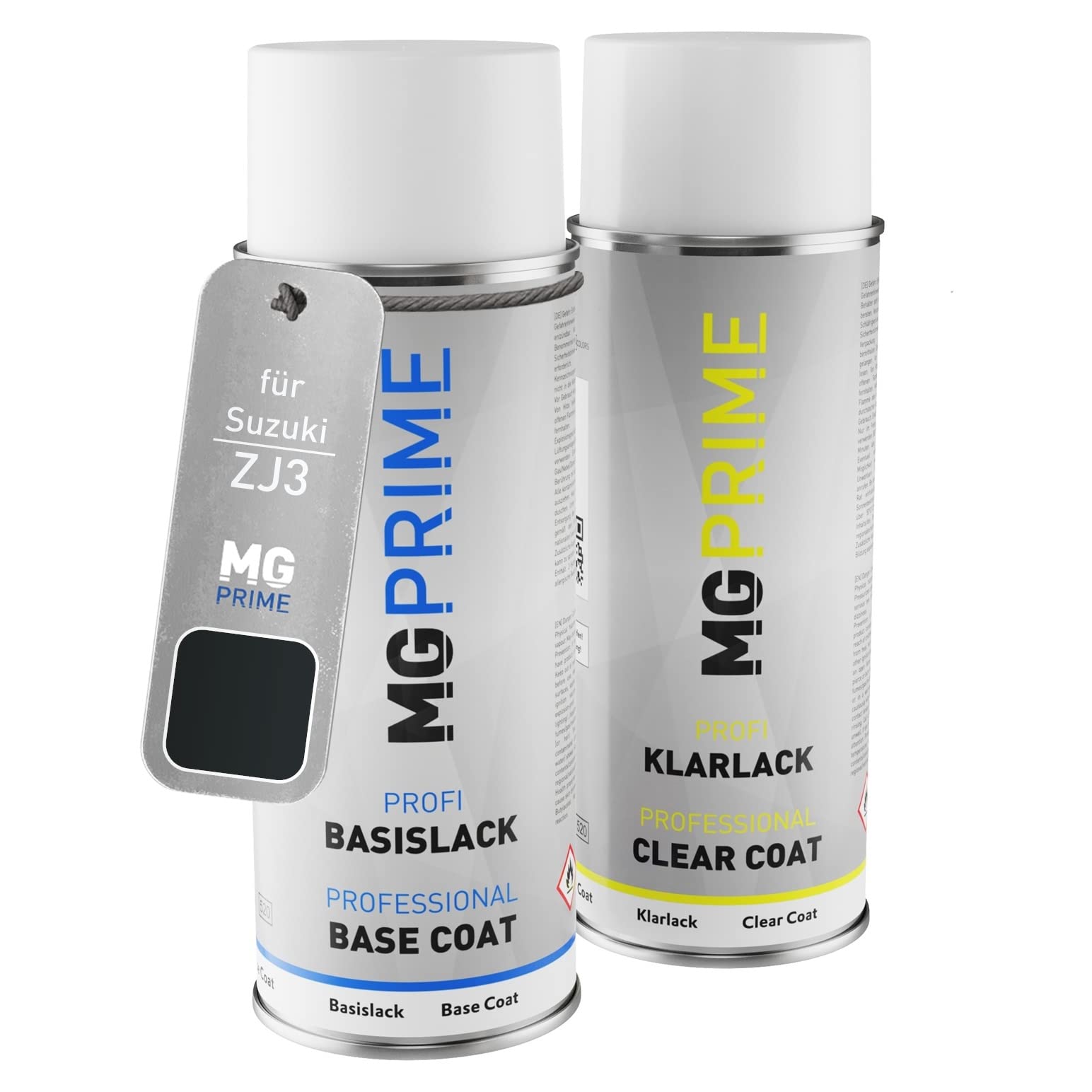Mg Prime Bluish Black Pearl 3 Car Paint Spray Can Set For Suzuki Zj3 / Black Onyx Pearl Base Coat Clear Coat Spray Can 400Ml