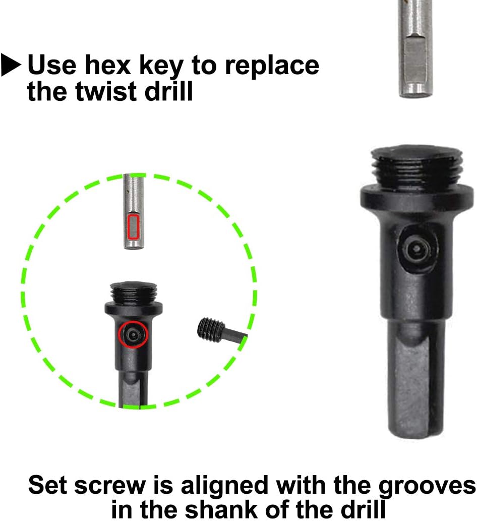 Flаѕh Dеаlѕ - 70% оƒƒ PHITUODA 7 / 180mm Hole Saw with Hex Shank Drill Bit Adapter, 38mm Cutting Depth HSS Bi-Metal Hole Cutter Corn Hole Saw for Recessed Lights, Smoothly Cutting in Wood Plastic Drywall and Thin Metal