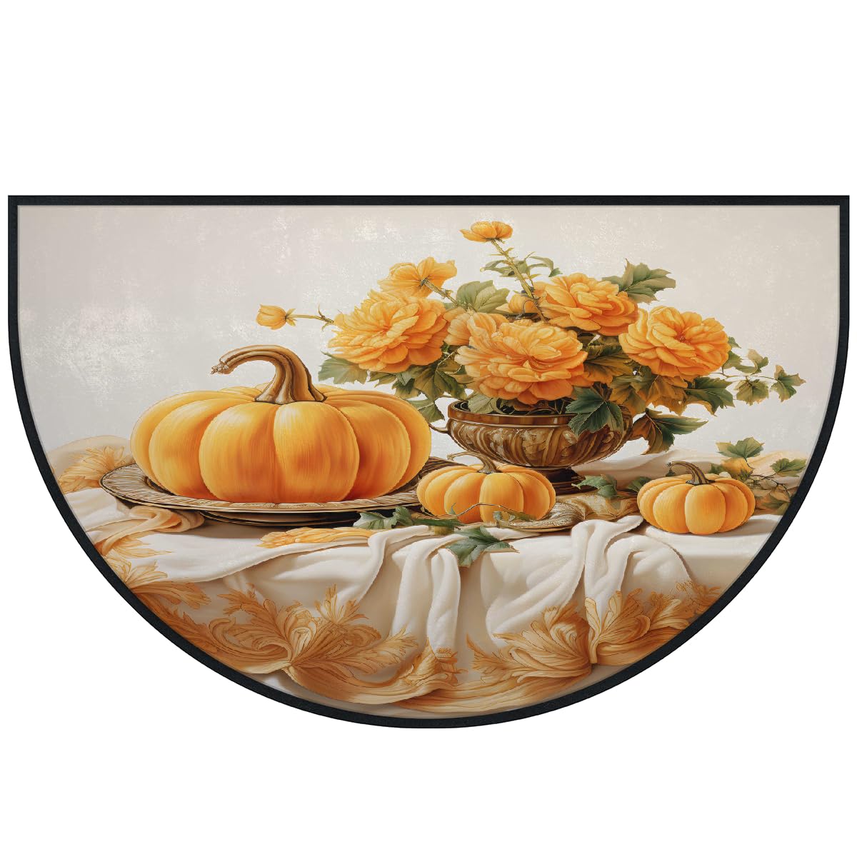 Tapis intérieur et extérieur rose citrouille pour sublimer votre entrée