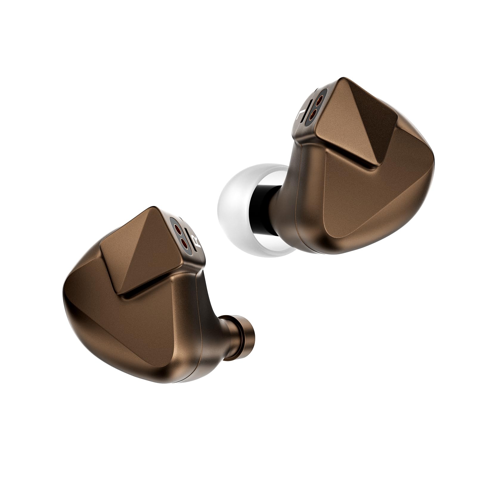 Letshuoer Auricolari S12 Ultra Hi-Fi IEM 14,8 mm con driver magnetico planare grande, monitor in-ear con cavo in rame placcato argento (moka, connettore da 3,5 mm/4,4 mm)