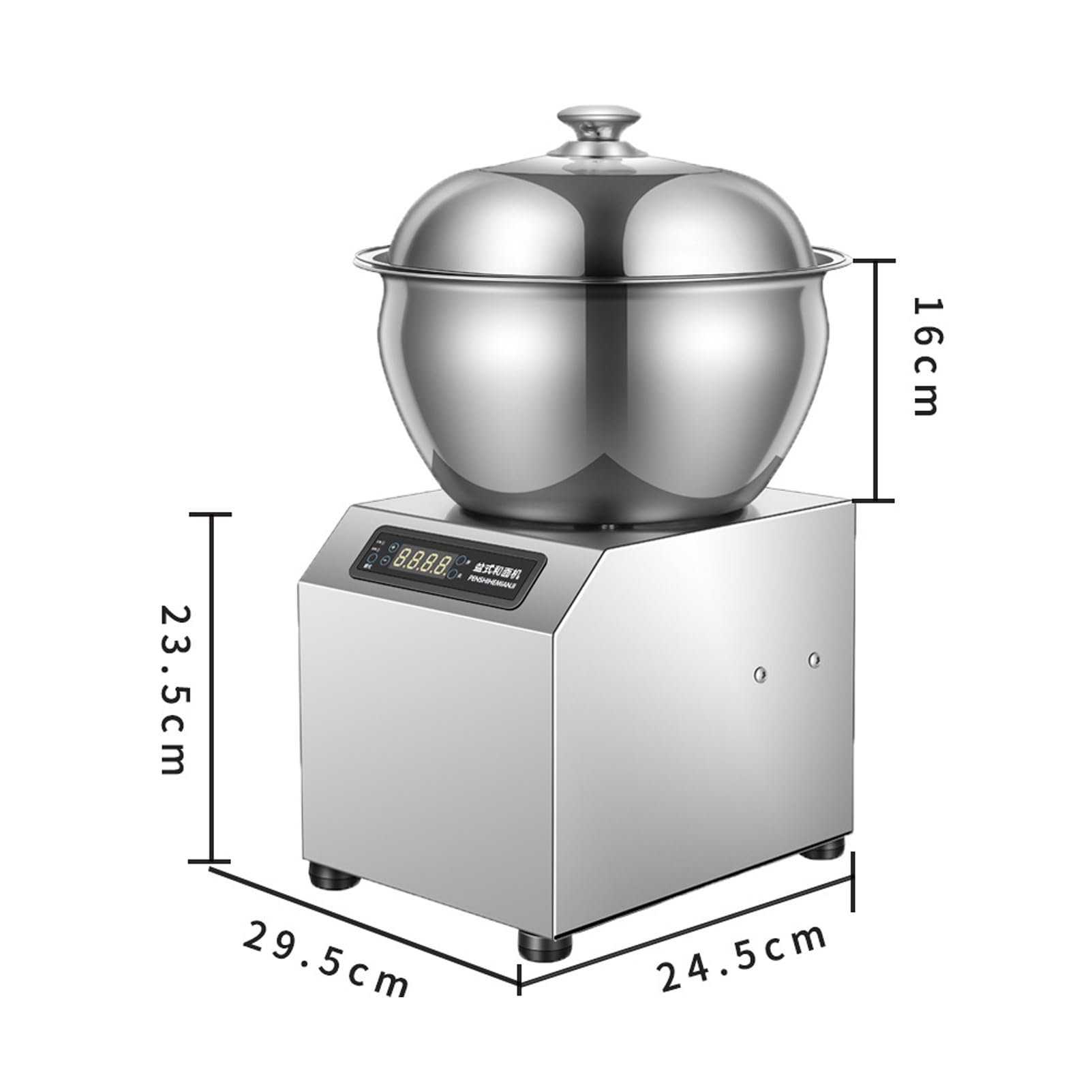 Impastatrice A Spirale 550w, Impastatrice Automatica A Doppia 5kg | Timer e display a LED, impastatrice a spirale per pizza e pane(white)