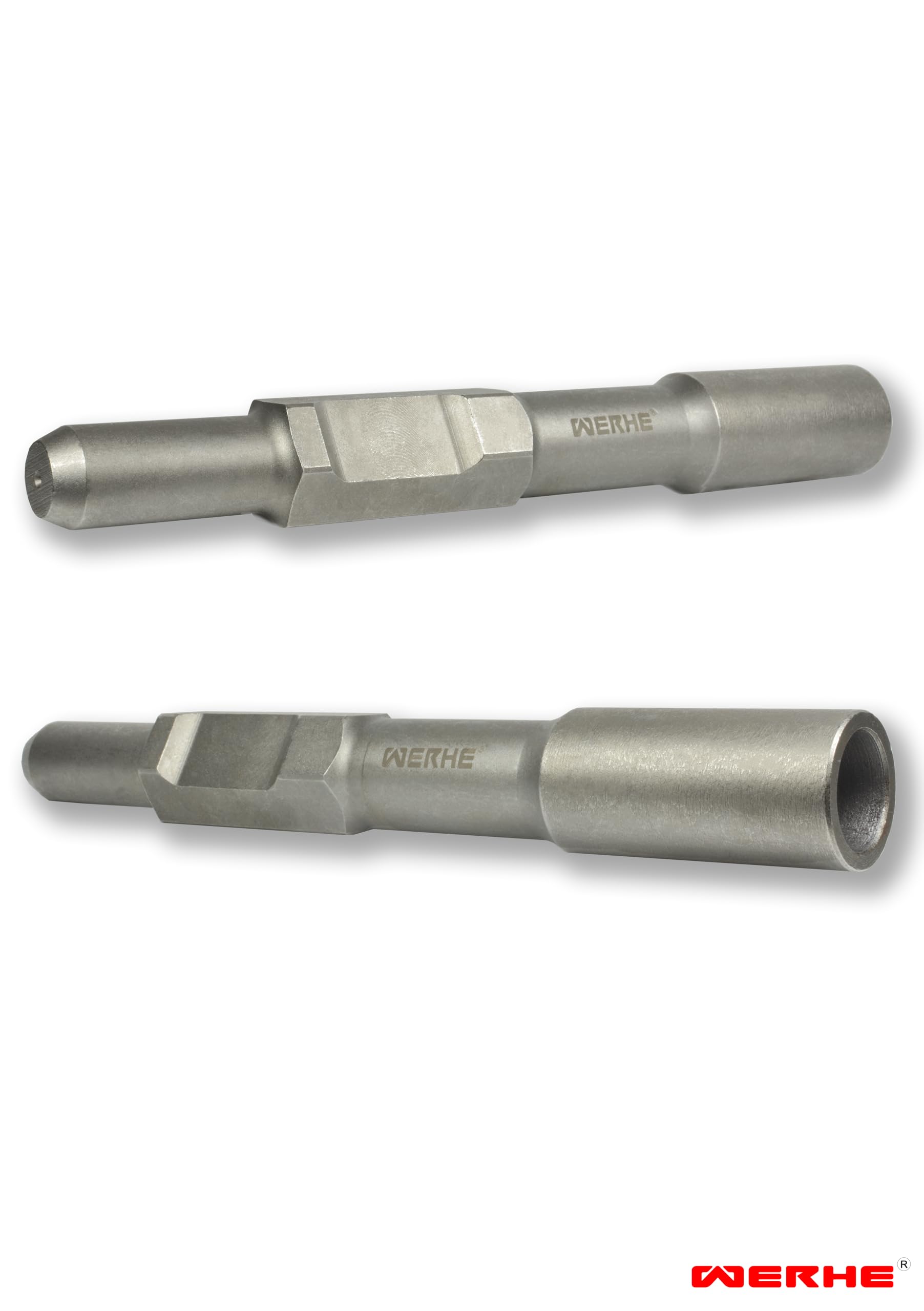 WERHE Chiodatrice professionale 25,5x35x260 mm per picchetti di terra con martello pneumatico esagonale 30 mm