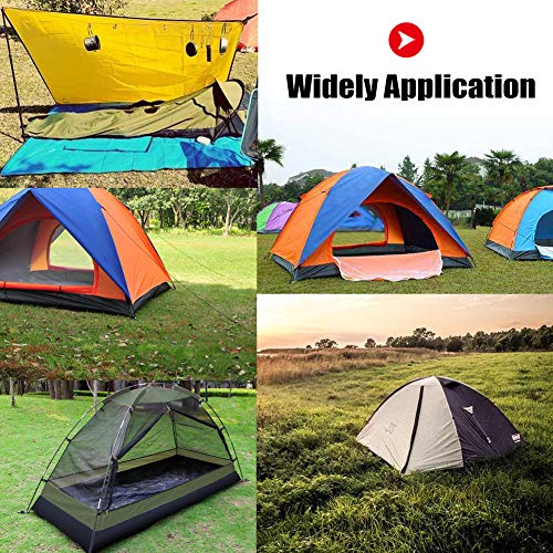 Zeltheringe 14 Stück, 18cm Metall Zelthaken Stahl Heringe Erdnägel für Zelt, Aluminium Zeltheringe für Harte Böden… – Bild 8