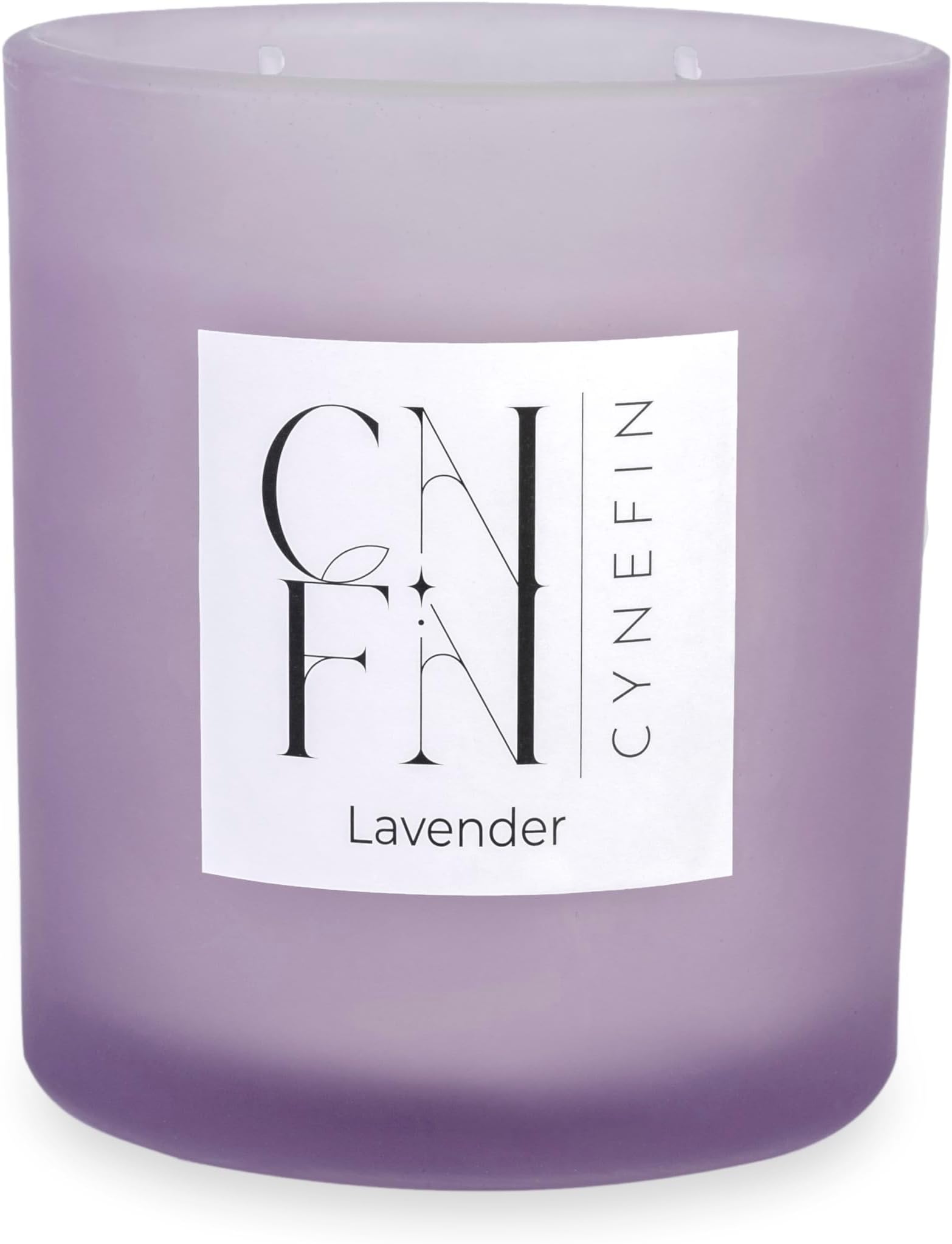 Lavender Scented Candle, 100% Coconut Wax, Long Lasting Double Wick - Non Toxic Housewarming Gift