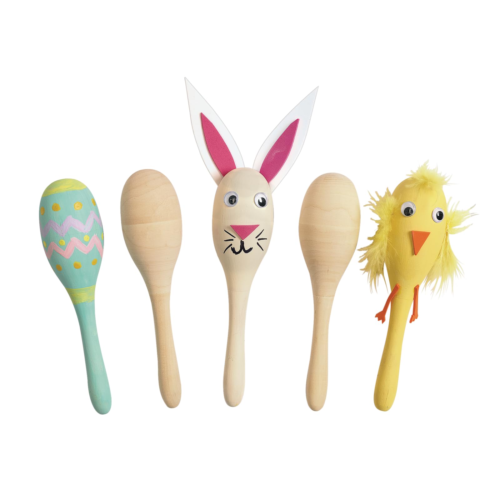 Colorations Maracas - Juego de 12 maracas de madera