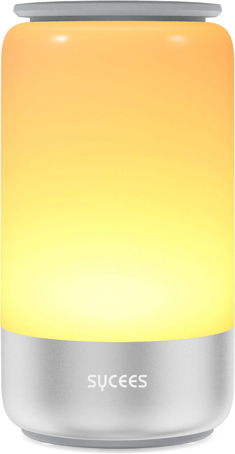 Dimmable LED Table Lamp - SYCEES Bedside Lamp for Bedroom, 3 Color Temperature, 3-100% Stepless Dimming, 120 RGB Colors, 4 Color-Changing Modes