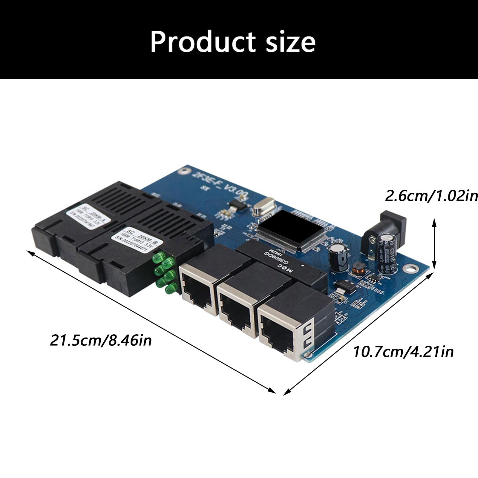 Convertisseur de fibre optique 2 émetteur-récepteur fibre 3 Ethernet à fibre optique Configurations faciles et faible maintenance dans les centres de données Convertisseur de médias