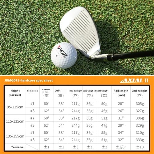 Prawa ręka Junior Golf Iron Set Lekki grafitowy wałek Sand Wedge Training Club dla chłopców Girls Youth Practice Sports Gear