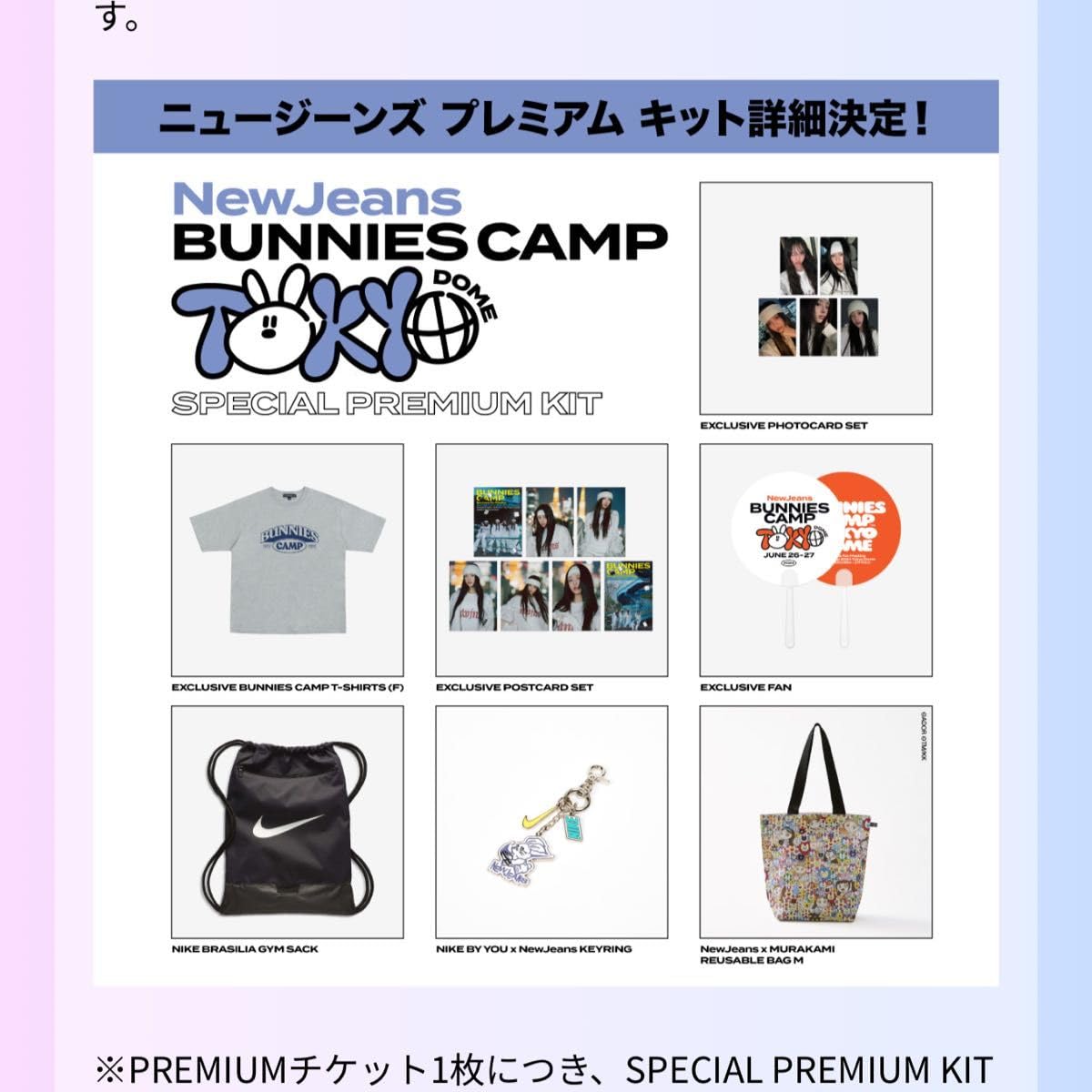 Amazon.co.jp: newjeans 東京ドーム プレミアムキット premium席 