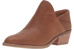 Lucky Brand Women's Faust Faux Leather Chain Link Ankle Bootie