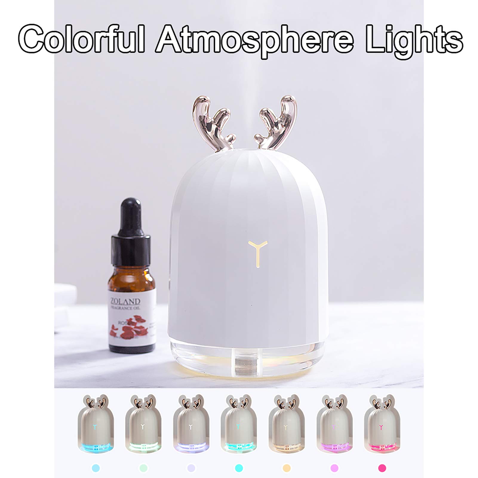 Feelme Diffusore Elettronico di Aromi Umidificatore per Oli Essenziali-Piccolo Diffusore Elettronico di Aromi Purificatore d'Aria per La Casa/Ufficio Decorazione Dell'aroma Dell'olio Essenziale