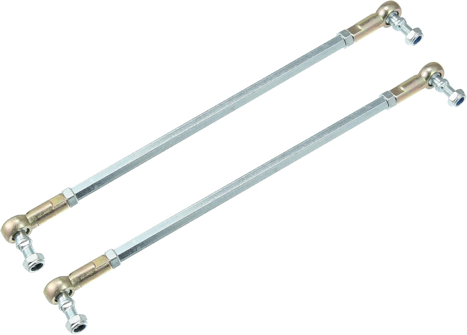 X AUTOHAUX 2pcs M8 210mm Steering Tie Rod Ball Joint for 50cc 70cc 90cc 110cc 125cc 150cc 200cc 250cc ATV Four Wheeler Quad Steering Suspension