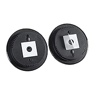 Vista 5 de WACOOL Mini Analog Thermometer Hygrometer 2 Pack, Dial Temperature Humidity Gauge Terrarium Thermometer Celsius and Fahrenheit, Night Luminous