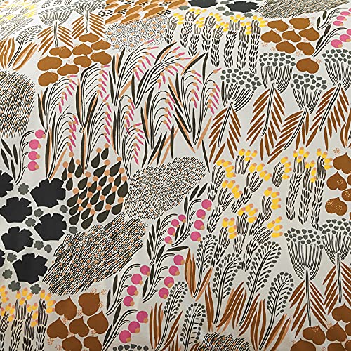 Image of MARIMEKKO - Queen Duvet Cover Set, Cotton Percale Bedding with Matching Shams, All Season Home Decor (Pieni Letto Multicolor, Queen)