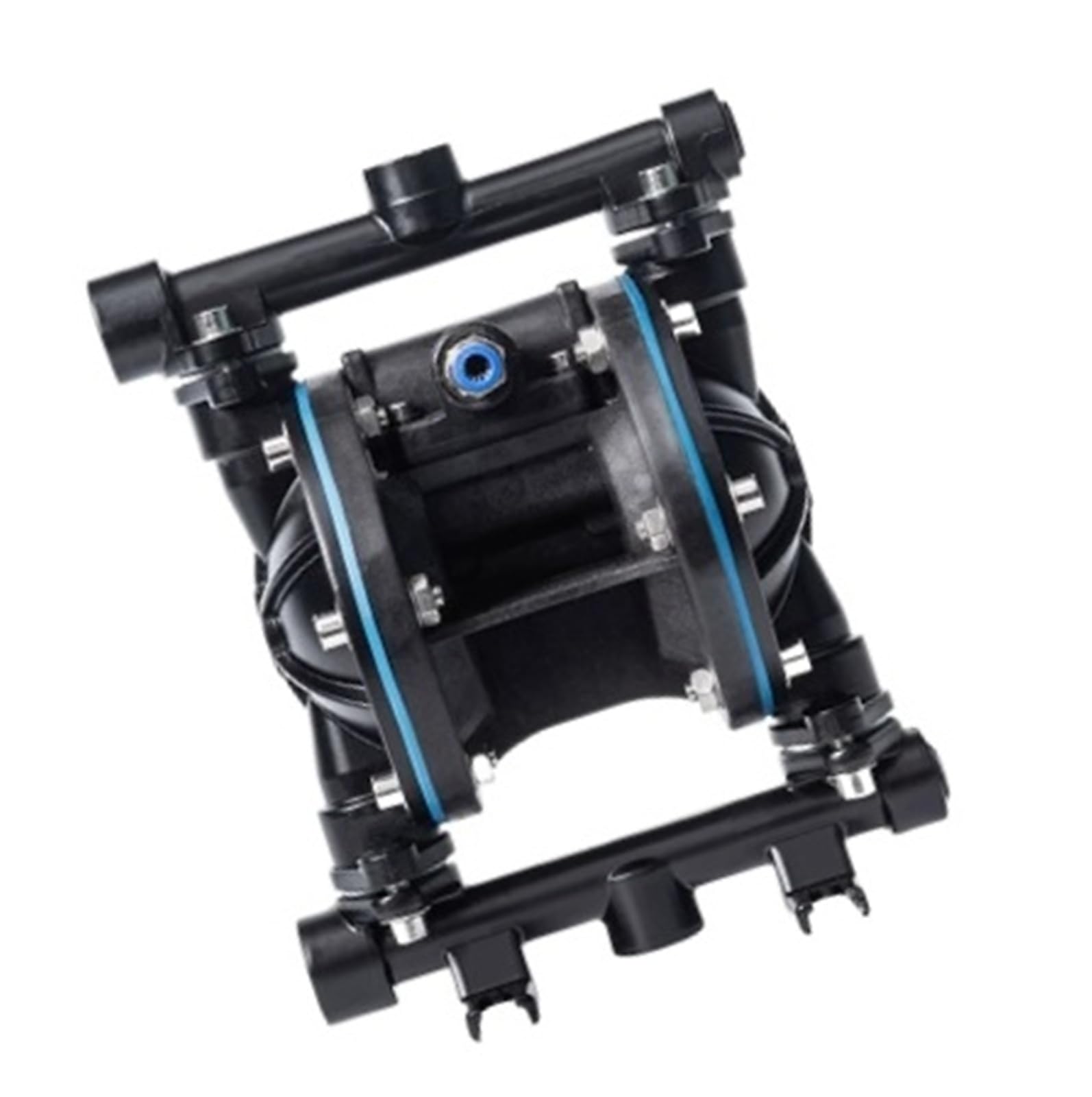 Pneumatic Diaphragm Pump QBY-20 Aluminum Alloy+F46 Flow Rate 1.8m³/h Inlet/Outlet DN20