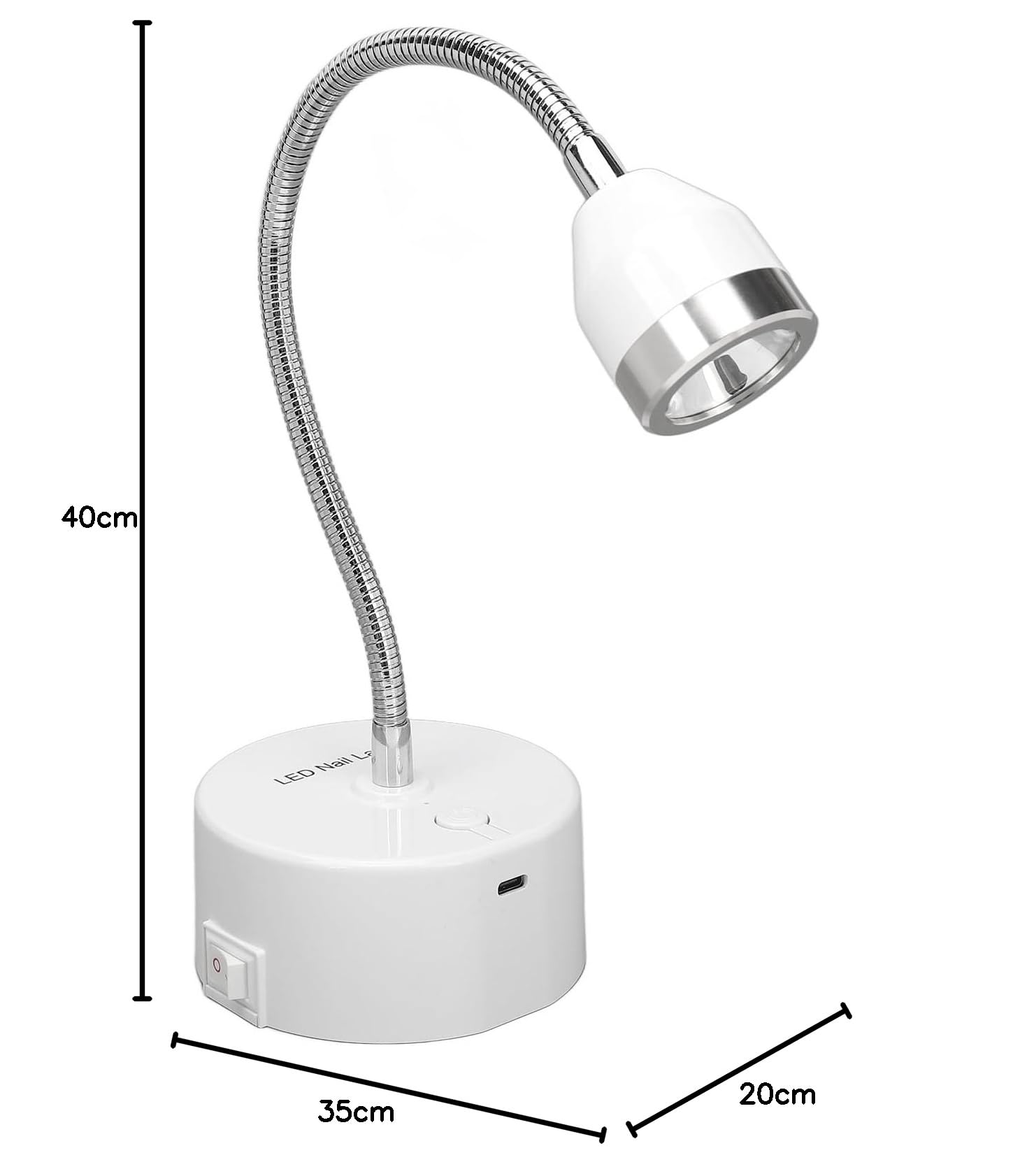 Mała Lampa UV LED do Paznokci, Lampa do Utwardzania Kleju Ultrafioletowego Przenośne 3 szt. Chipy świetlne do Domu dla Technika Paznokci