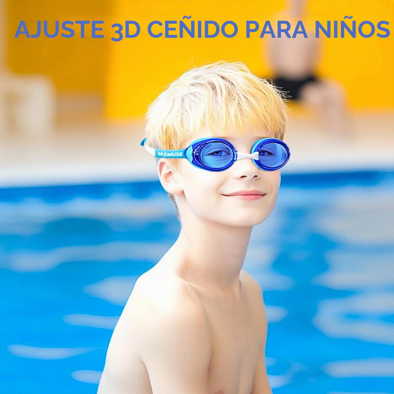 MOMUSE Gafas de natación para niños paquete 2 unidades antivaho a prueba de fugas