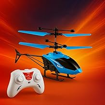 Helicopteer for 6 + Years Boys Indoor and Outdoor Helicopteer, Palm Sensing Helicopteer with led Lights Birthday,Chiristmas,Xmas Gifts(Pack of 1) (Blue)