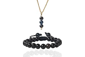 Sulemani Onyx Yinyang Necklace Set: Embrace Harmony and Empowerment