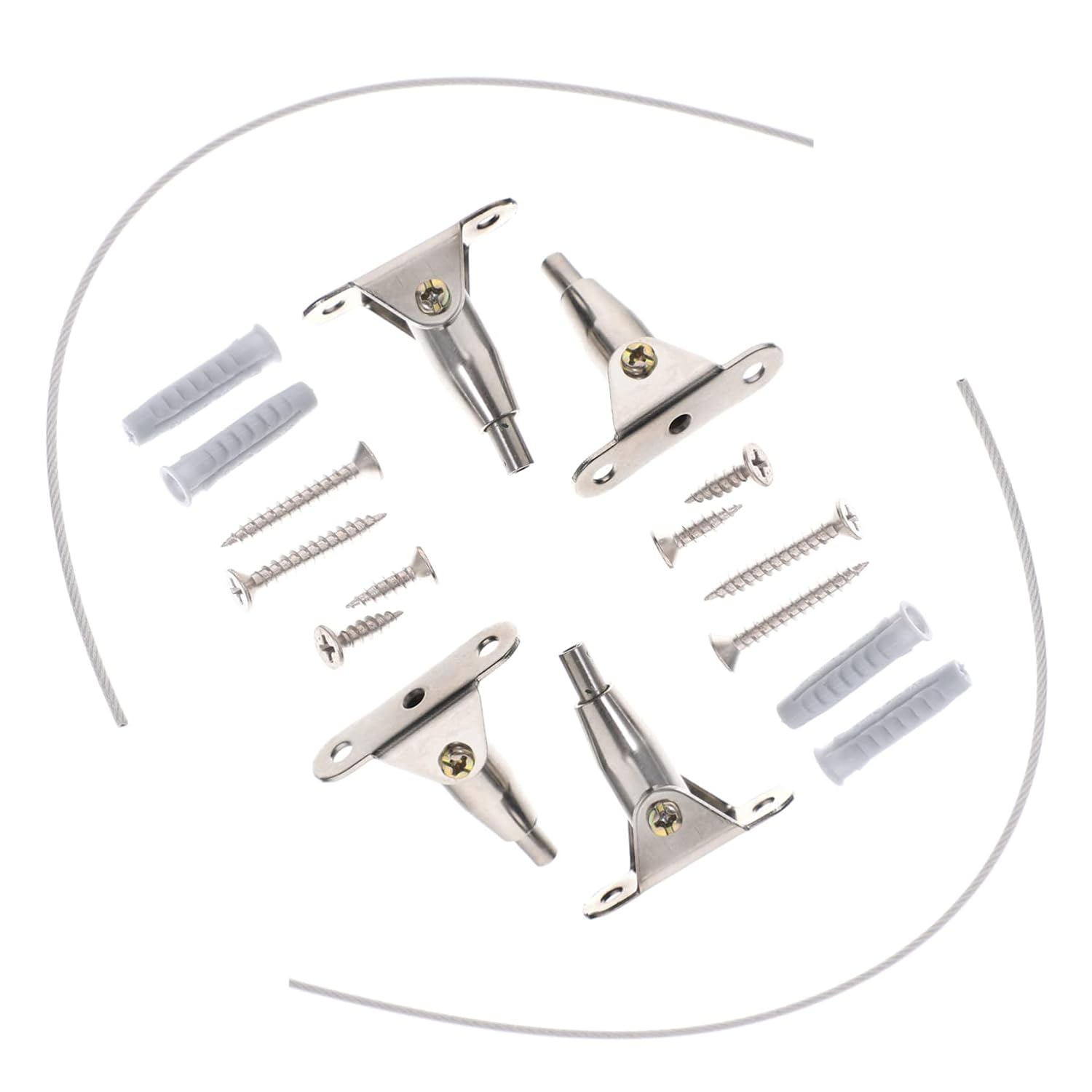 2sets Adjustable Furniture Wall Anchor Straps Anti-tip Safety Straps for Proofing Durable Furniture Safety Anchors for Use