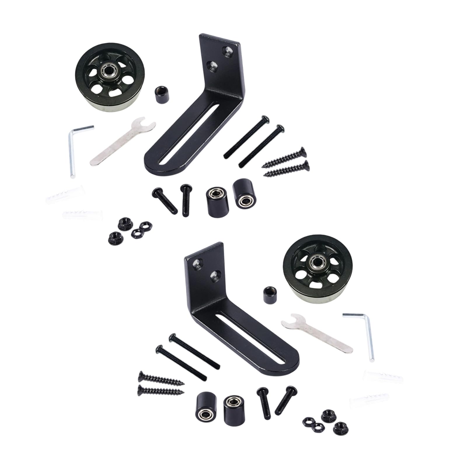 2set Barn Door Floor Guide Adjustable Sliding Doors Guide Wall Mounted Stay Roller Guides Door Hardware Accessory Sliding Barn Hardware