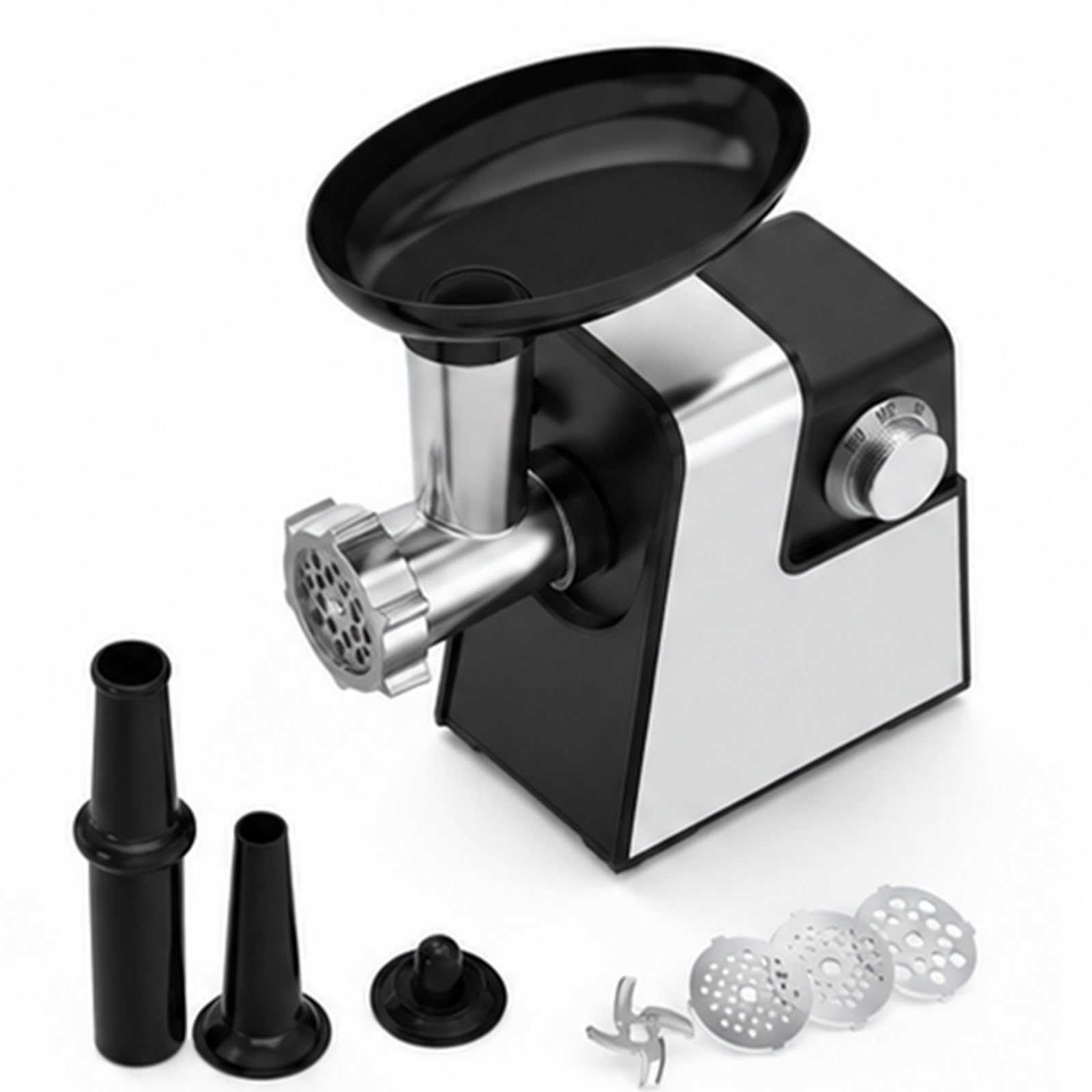 Tritacarne Elettrico in Acciaio Inox per Cucina Domestica e Casa