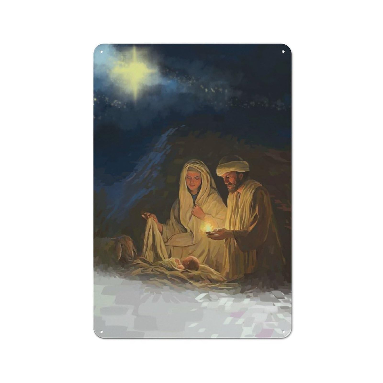 Junmoney Yeshua Metal Wall Sign 30X20cm Featuring For Bar Or Restaurant, For Restaurant Interior Fans