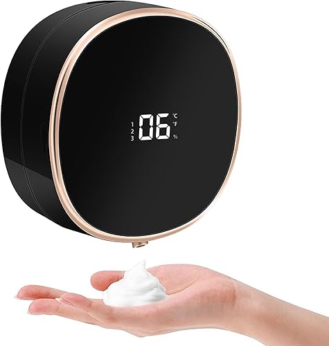 Dispensador automático de jabón sin contacto, manos libres, dispensador automático de jabón espumoso para cocina y baño, montado en la pared