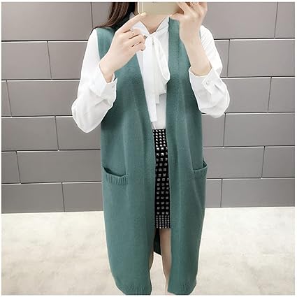トップス 22SS L'Appartement Wool Long Vest Women Wool Blend Sleeveless Jacket Trench Long Vest Suits