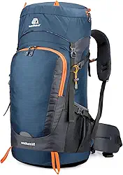 ERYUE mochila de caminhada,Mochila de caminhada 65L resistente à água com capa de chuva Mochila de viagem esportiva ao ar livre para camping escalada montanhismo