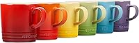 Le Creuset London Stoneware Mug Set of 6, 12oz Multi-Color - Chip-Resistant, Heat-Retaining for Coffee Tea Soup
