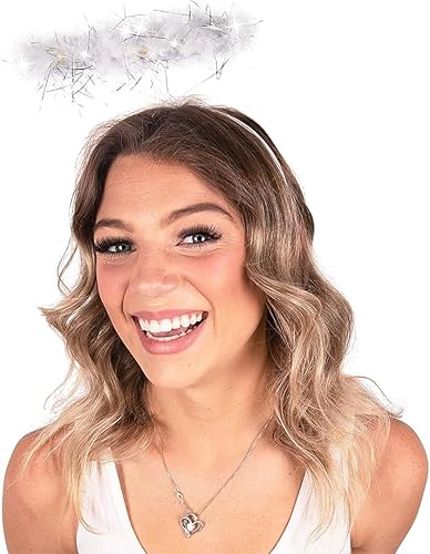 Diadema de halo de ángel con luz color blanco LED ángel halo