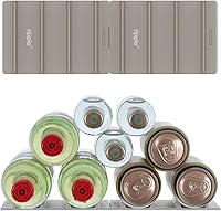 Vista 7 de Cooks Innovations Paquete de 2 organizadores de bebidas para nevera modular, organizadores y almacenamiento de refrigerador, soporte para botellas