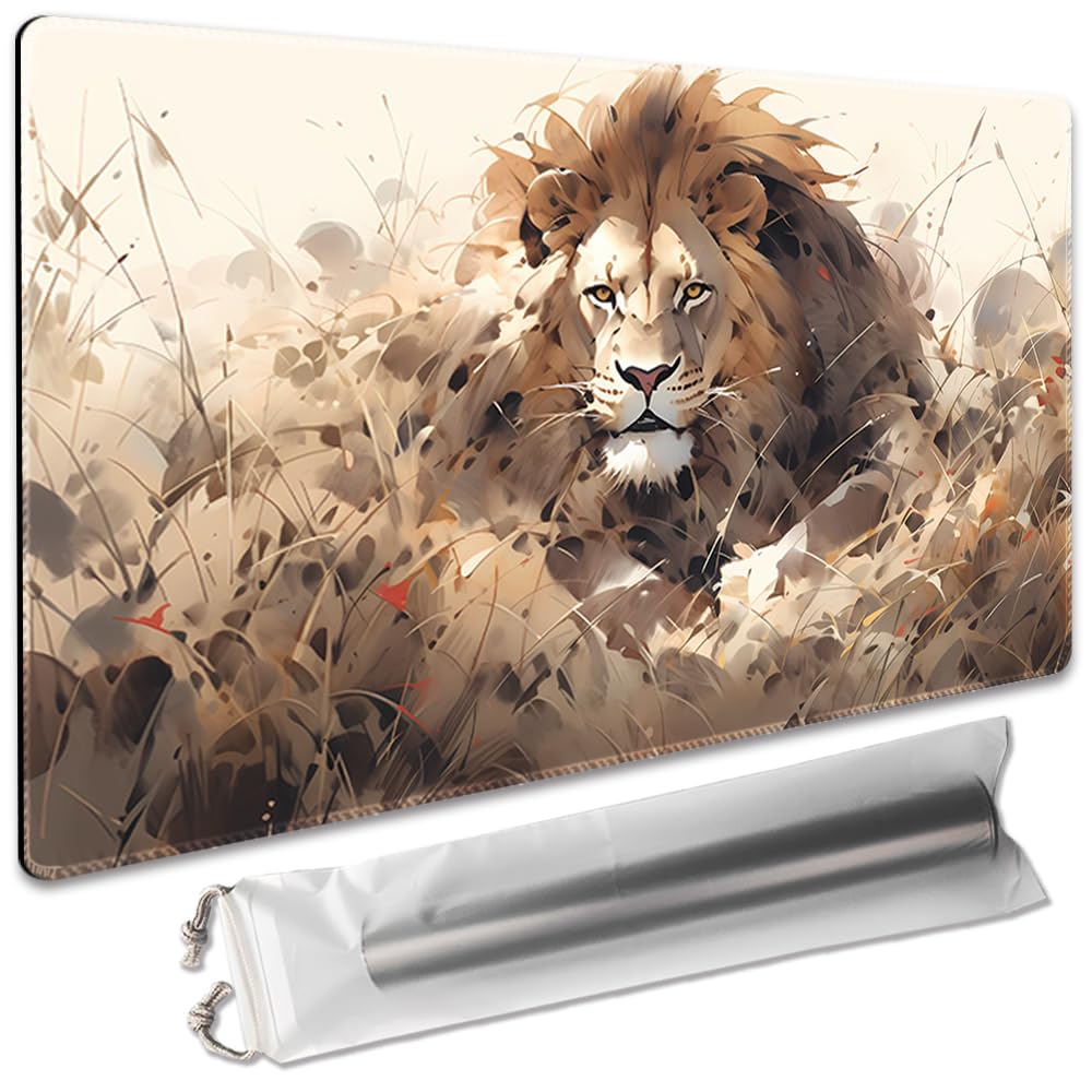 Board Game 14x24in TCG Playmat Compatible for OCG CCG RPG MTG Playmats,Mouse pad Desk Mats (Lion 1) โ image 1