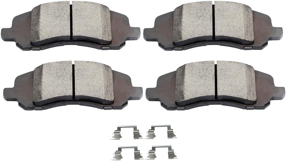 SCITOO D1285 Front Ceramic Brake Pads Sets Fit For Chrysler 200/Sebring,For Dodge Avenger/Caliber/Stratus,For Jeep Compass/Patriot,For Mitsubishi Eclipse/Galant/Lancer/Outlander Sport/RVR
