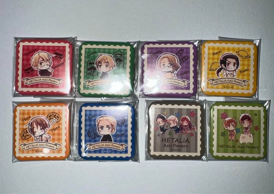 ヘタリアヒサゴ缶バッジ2点