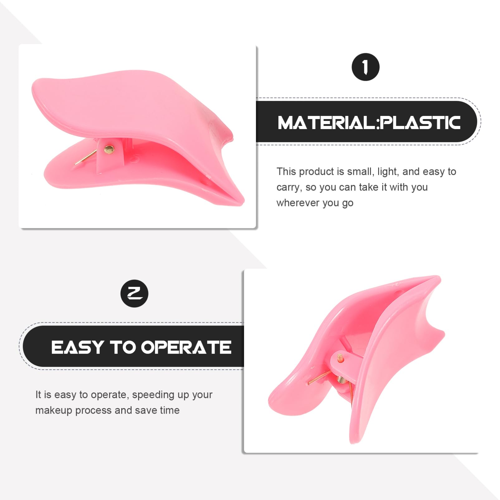 MAGICLULU 5 Set Di Applicatori Per Ciglia Finte Morsetto Resistente Allusura Per Applicazione E Regolazione Delle Ciglia 5 Pezzi*5