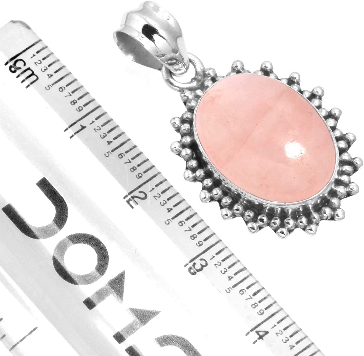 Handmade Genuine 925 Sterling Silver Pendant Necklace Chunky Natural Gemstone Amber, Pearl, Turquoise, Agate Oval Boho Jewelry For Women