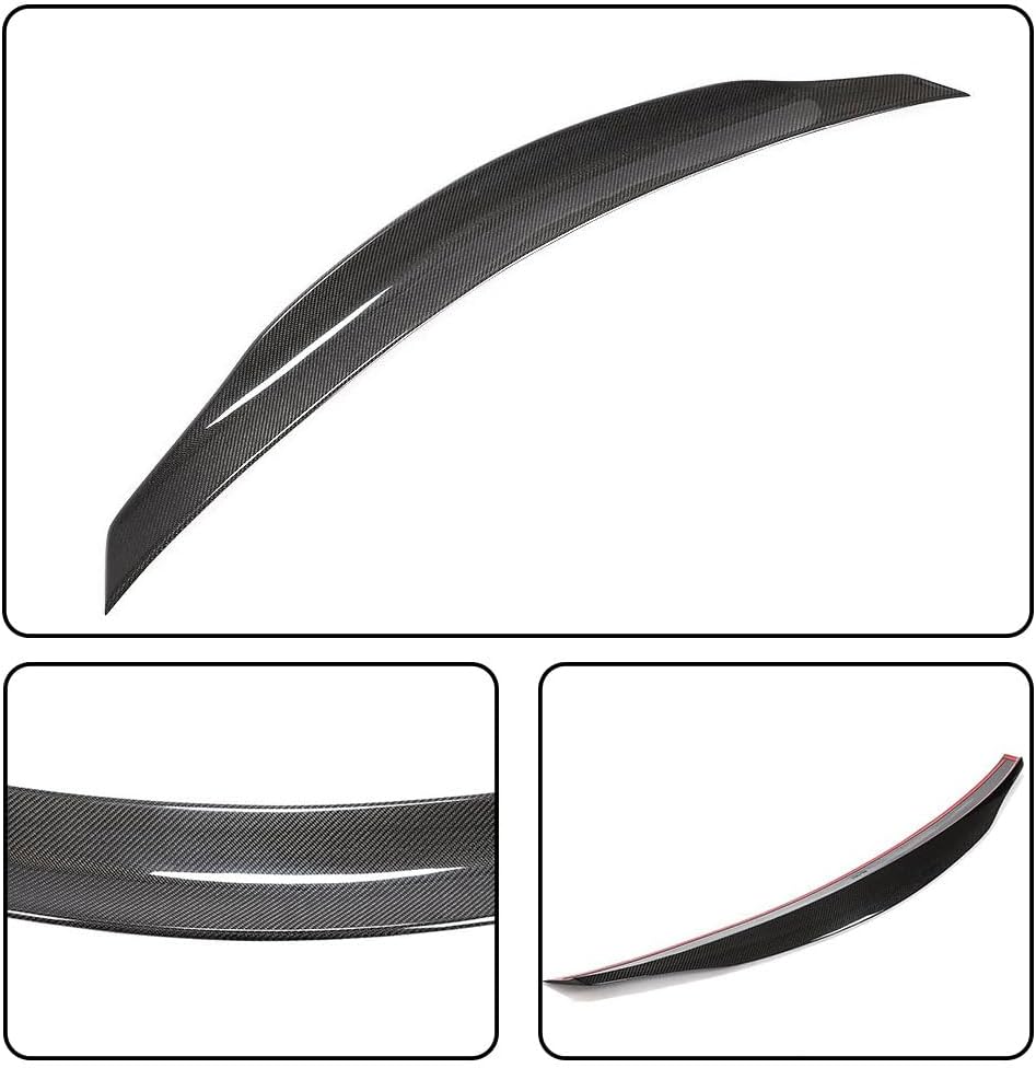 MCARCAR KIT Carbon Fiber Spoiler fits for Mercedes Benz S Class W221 S63 AMG Sedan 2008-20213 S300 S350 S400 S450 S500 Rear Boot Lid Highkick Tail Wing lip Factory Outlet (Spoiler 1)