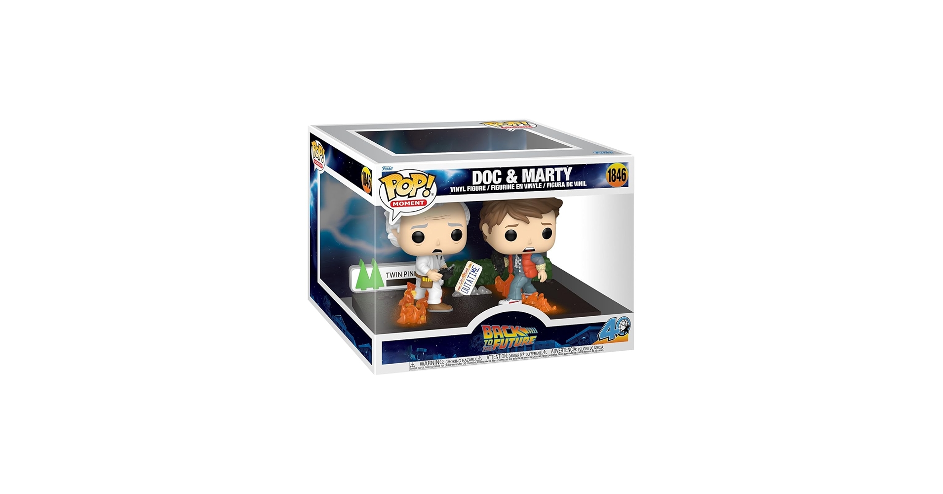 ファンコポップ:モーメント 「バック・トゥ・ザ・フューチャー　ドク ＆ マーティ Amazon.com: Funko Pop! Moment: Back to The Future - Doc