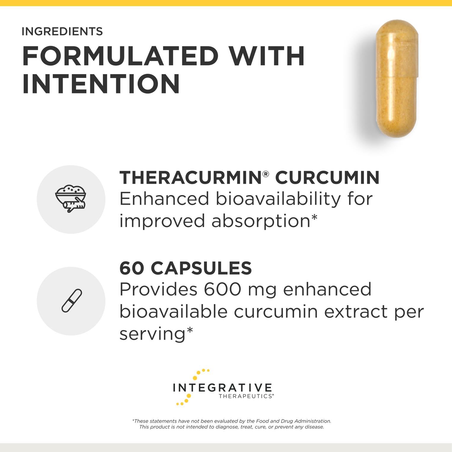 Integrative Therapeutics Theracurmin HP Turmeric Supplement, 60 Capsules — Amazon image 4